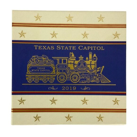Texas State Capitol 2019 Train Locomotive Ornament With Original Box - Picture 2 of 4